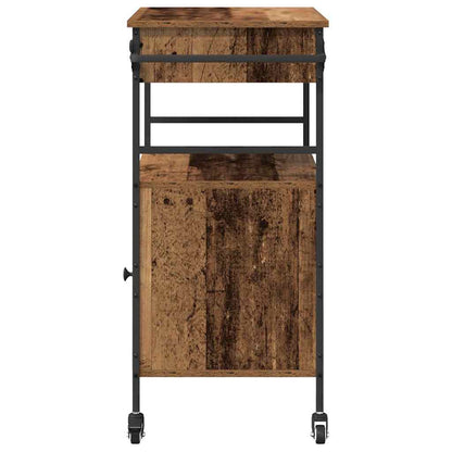 Küchentrolley Altholz 56 x 43 x 89.5 cm Holzwerkstoff