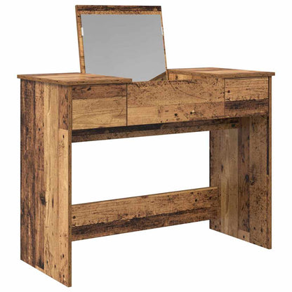 Schminktisch mit Spiegel Altholz 100 x 45 x 76 cm Holzwerkstoff