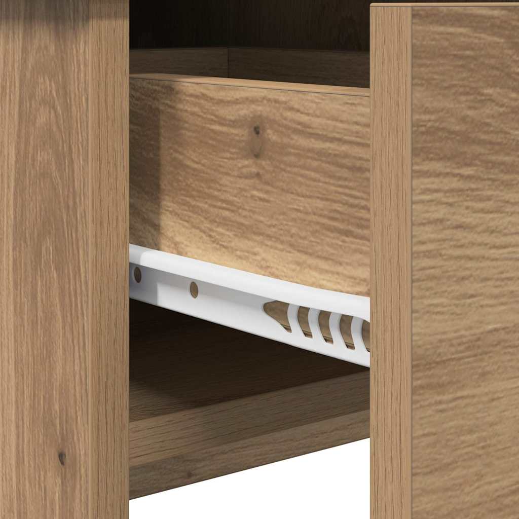 Schminktisch Eiche handwerklich 100 x 45 x 76 cm Holzwerkstoff