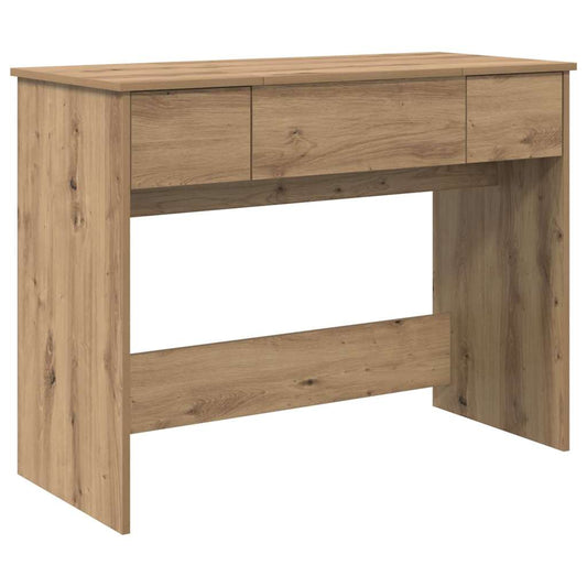 Schminktisch Eiche handwerklich 100 x 45 x 76 cm Holzwerkstoff