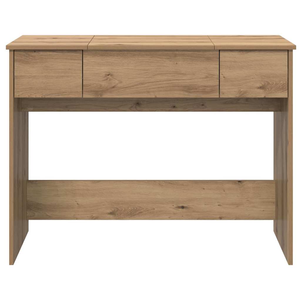 Schminktisch Eiche handwerklich 100 x 45 x 76 cm Holzwerkstoff