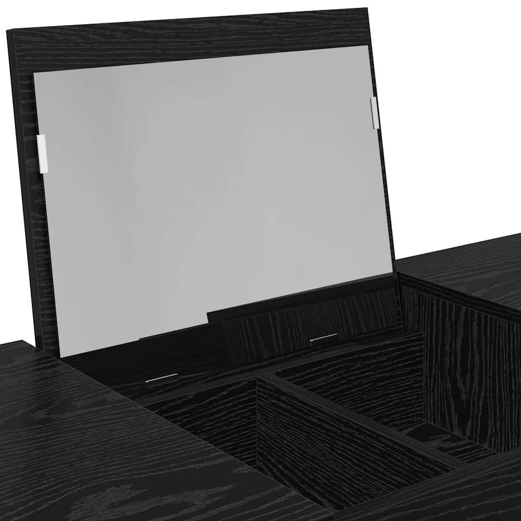 Schminktisch Schwarze Eiche 100 x 45 x 76 cm Holzwerkstoff