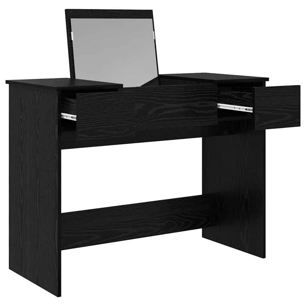 Schminktisch Schwarze Eiche 100 x 45 x 76 cm Holzwerkstoff