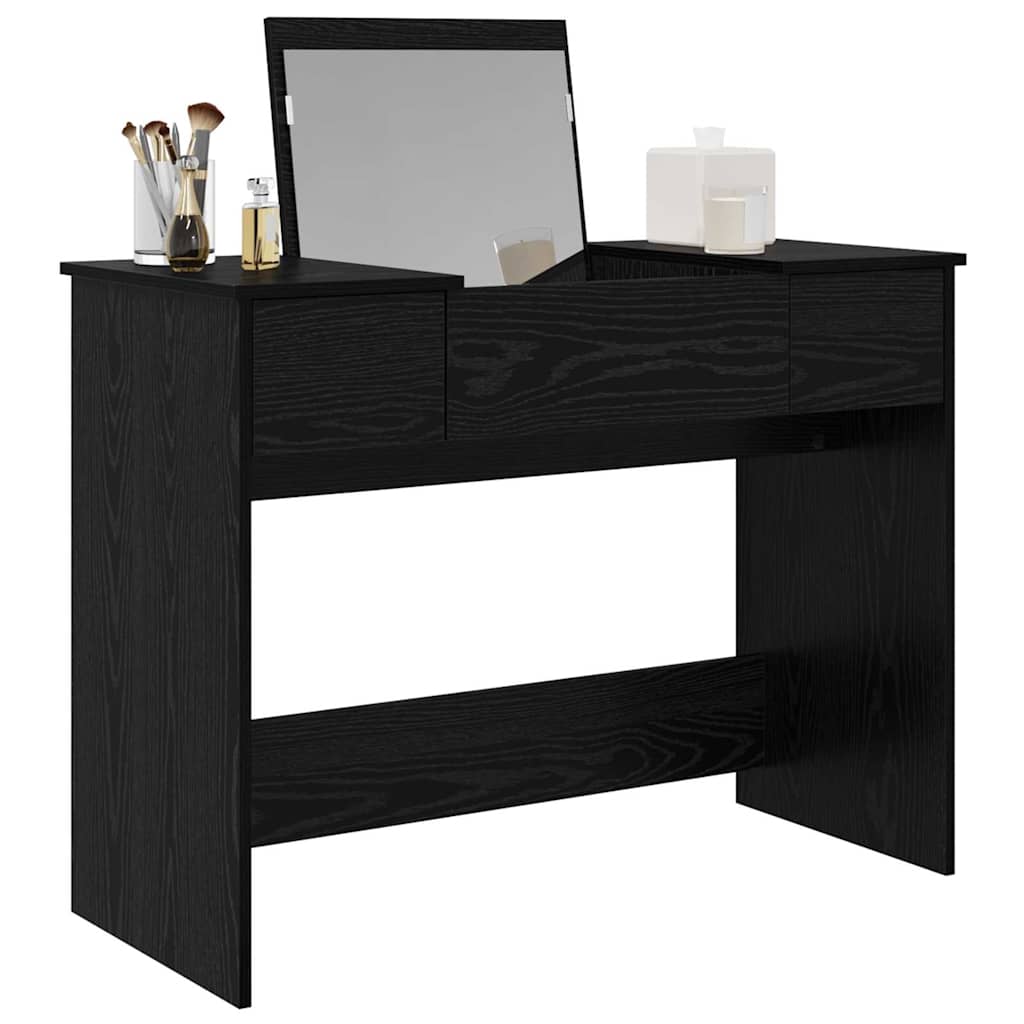 Schminktisch Schwarze Eiche 100 x 45 x 76 cm Holzwerkstoff