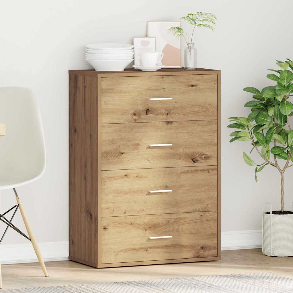 Sideboard Eiche handwerklich 60 x 31 x 84 cm Holzwerkstoff
