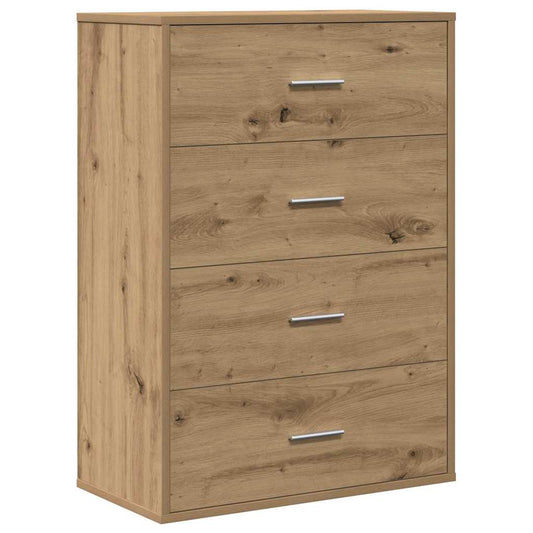 Sideboard Eiche handwerklich 60 x 31 x 84 cm Holzwerkstoff
