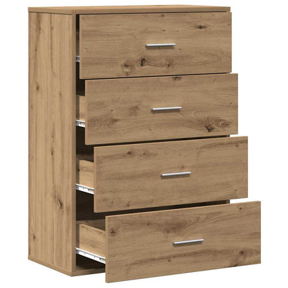 Sideboard Eiche handwerklich 60 x 31 x 84 cm Holzwerkstoff
