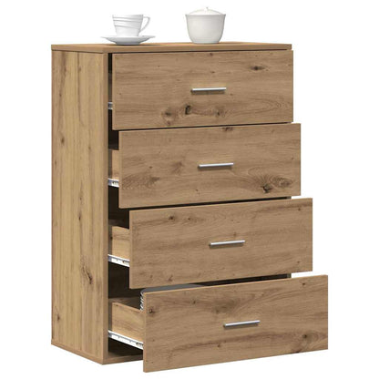 Sideboard Eiche handwerklich 60 x 31 x 84 cm Holzwerkstoff