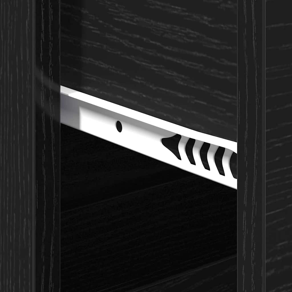 Sideboard Schwarze Eiche 60 x 31 x 84 cm Holzwerkstoff
