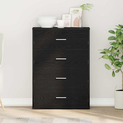 Sideboard Schwarze Eiche 60 x 31 x 84 cm Holzwerkstoff