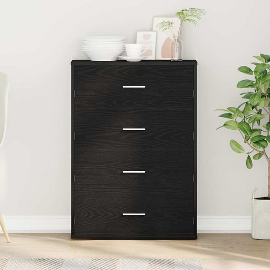 Sideboard Schwarze Eiche 60 x 31 x 84 cm Holzwerkstoff