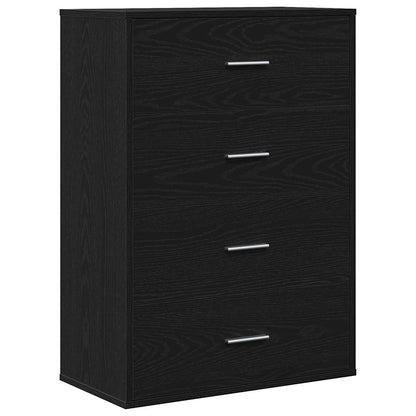 Sideboard Schwarze Eiche 60 x 31 x 84 cm Holzwerkstoff