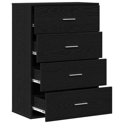 Sideboard Schwarze Eiche 60 x 31 x 84 cm Holzwerkstoff