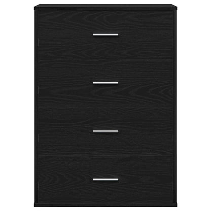 Sideboard Schwarze Eiche 60 x 31 x 84 cm Holzwerkstoff