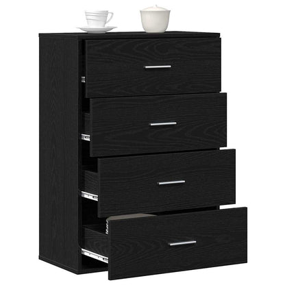 Sideboard Schwarze Eiche 60 x 31 x 84 cm Holzwerkstoff
