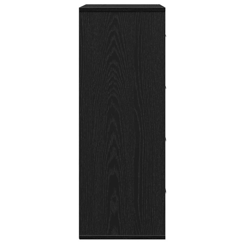 Sideboard Schwarze Eiche 60 x 31 x 84 cm Holzwerkstoff