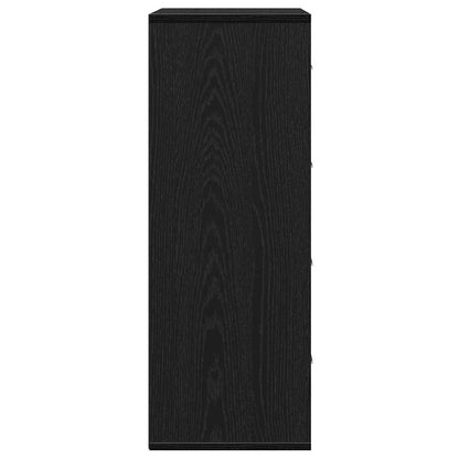 Sideboard Schwarze Eiche 60 x 31 x 84 cm Holzwerkstoff