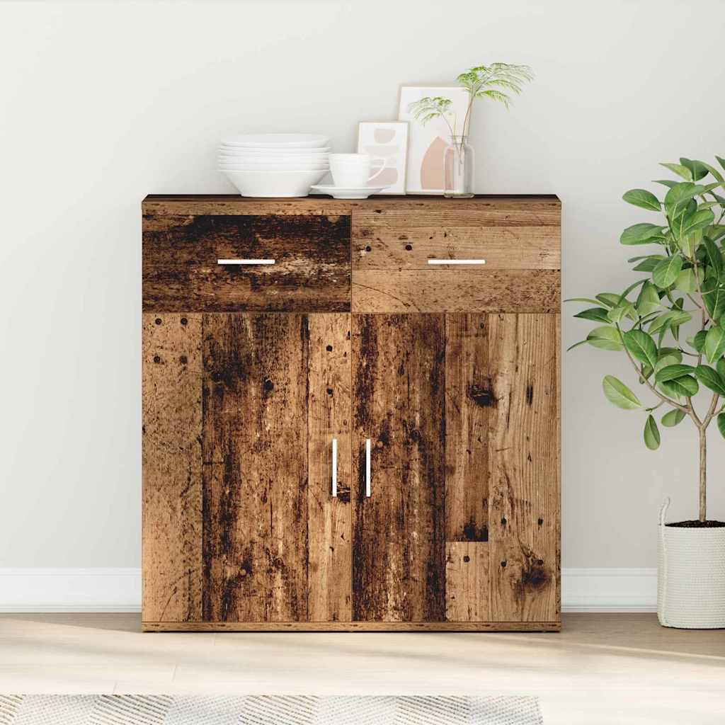 Sideboard mit Schubladen Altholz 79 x 38 x 80 cm Holzwerkstoff