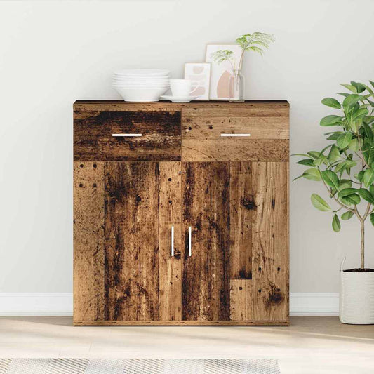 Sideboard mit Schubladen Altholz 79 x 38 x 80 cm Holzwerkstoff