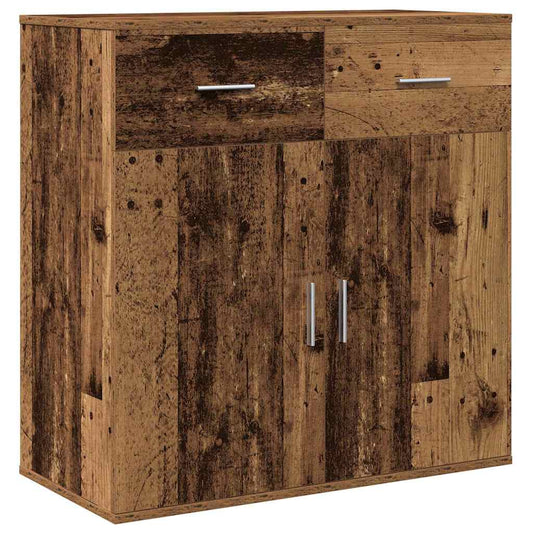 Sideboard mit Schubladen Altholz 79 x 38 x 80 cm Holzwerkstoff
