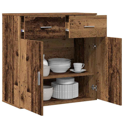 Sideboard mit Schubladen Altholz 79 x 38 x 80 cm Holzwerkstoff