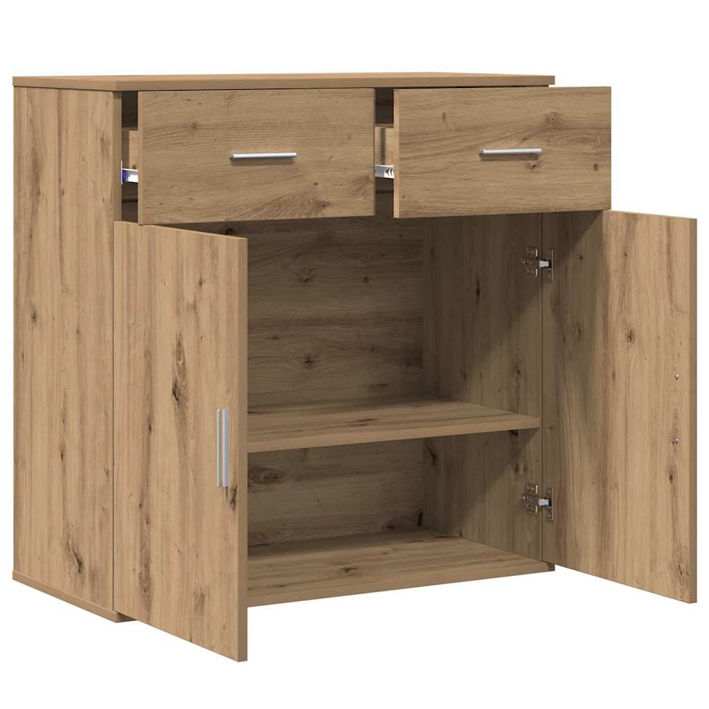 Sideboard Eiche handwerklich 79 x 38 x 80 cm Holzwerkstoff