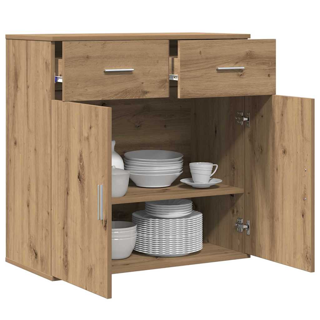 Sideboard Eiche handwerklich 79 x 38 x 80 cm Holzwerkstoff