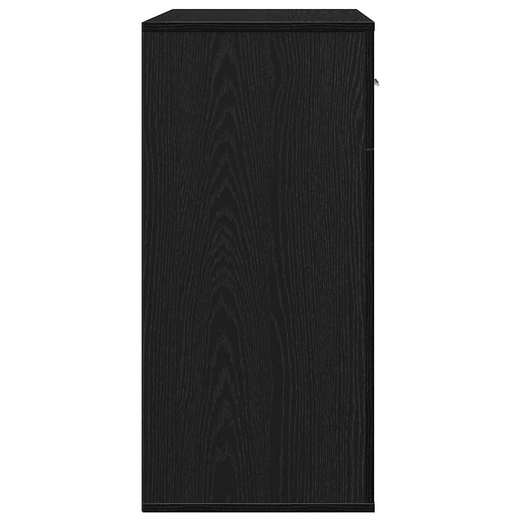 Sideboard Schwarze Eiche 79 x 38 x 80 cm Holzwerkstoff