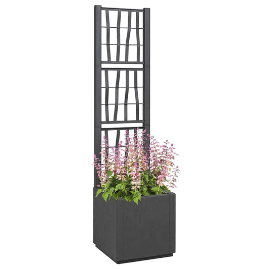 Gartenblumentopf Anthrazit 36 x 36 x 140 cm Polypropylen