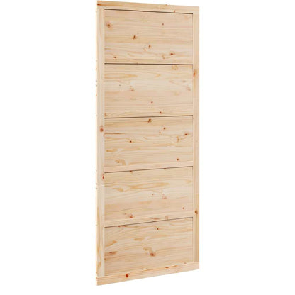 Scheunentür Natur 100 x 208 cm Massivholz Kiefer