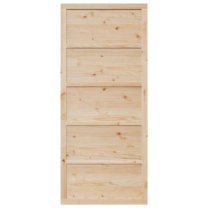 Scheunentür Natur 90 x 208 cm Massivholz Kiefer
