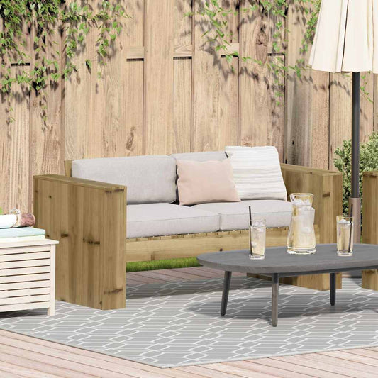 Gartensofa Grün 134 x 60 x 62 cm Imprägniertes Kiefernholz