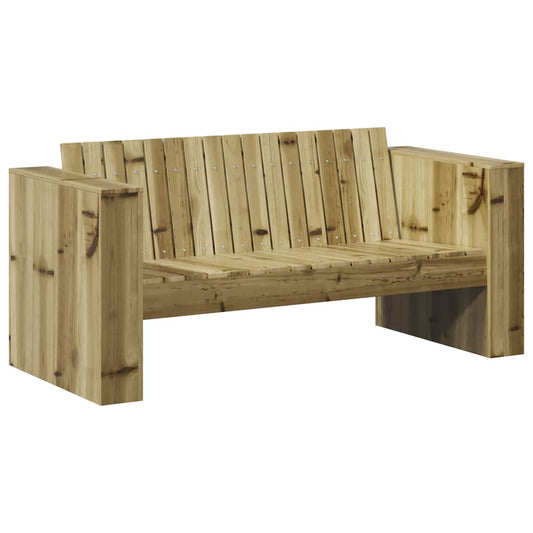Gartensofa Grün 134 x 60 x 62 cm Imprägniertes Kiefernholz