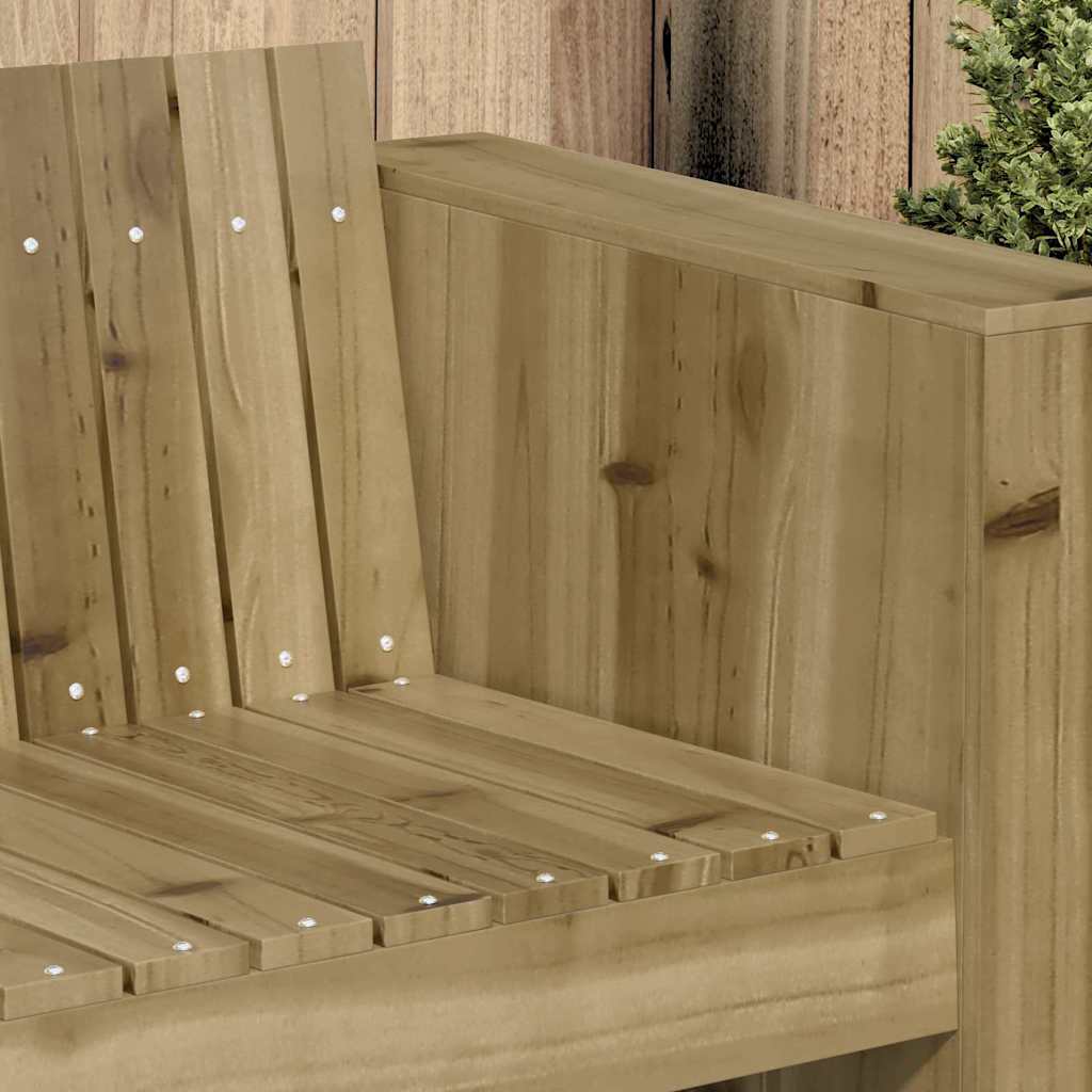 Gartensofa Grün 185.5 x 60 x 62 cm Imprägniertes Kiefernholz