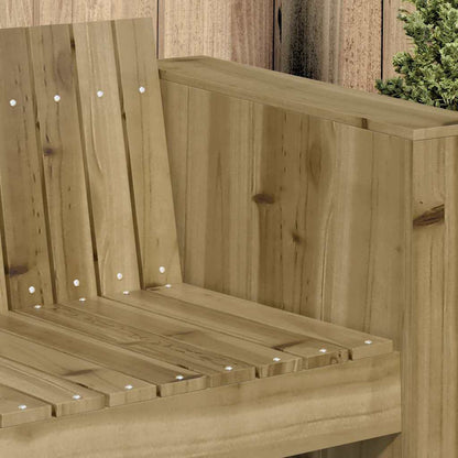 Gartensofa Grün 185.5 x 60 x 62 cm Imprägniertes Kiefernholz