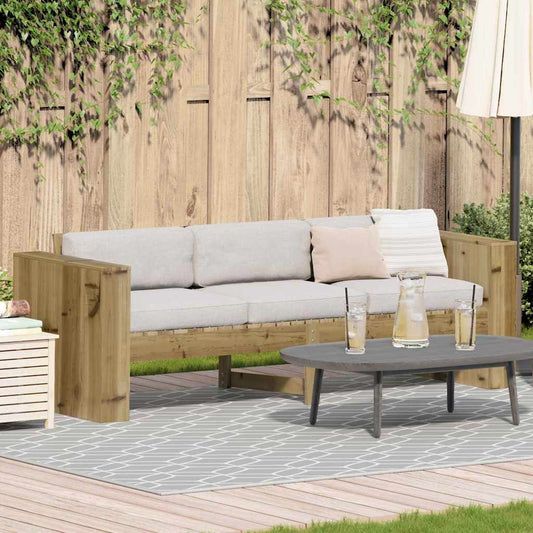 Gartensofa Grün 185.5 x 60 x 62 cm Imprägniertes Kiefernholz