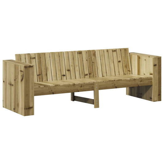 Gartensofa Grün 185.5 x 60 x 62 cm Imprägniertes Kiefernholz