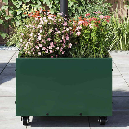 Parasol Untergrund mit Blumenkübel Grün 45 x 45 x 45 cm Stahl