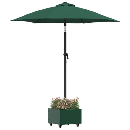 Parasol Untergrund mit Blumenkübel Grün 45 x 45 x 45 cm Stahl