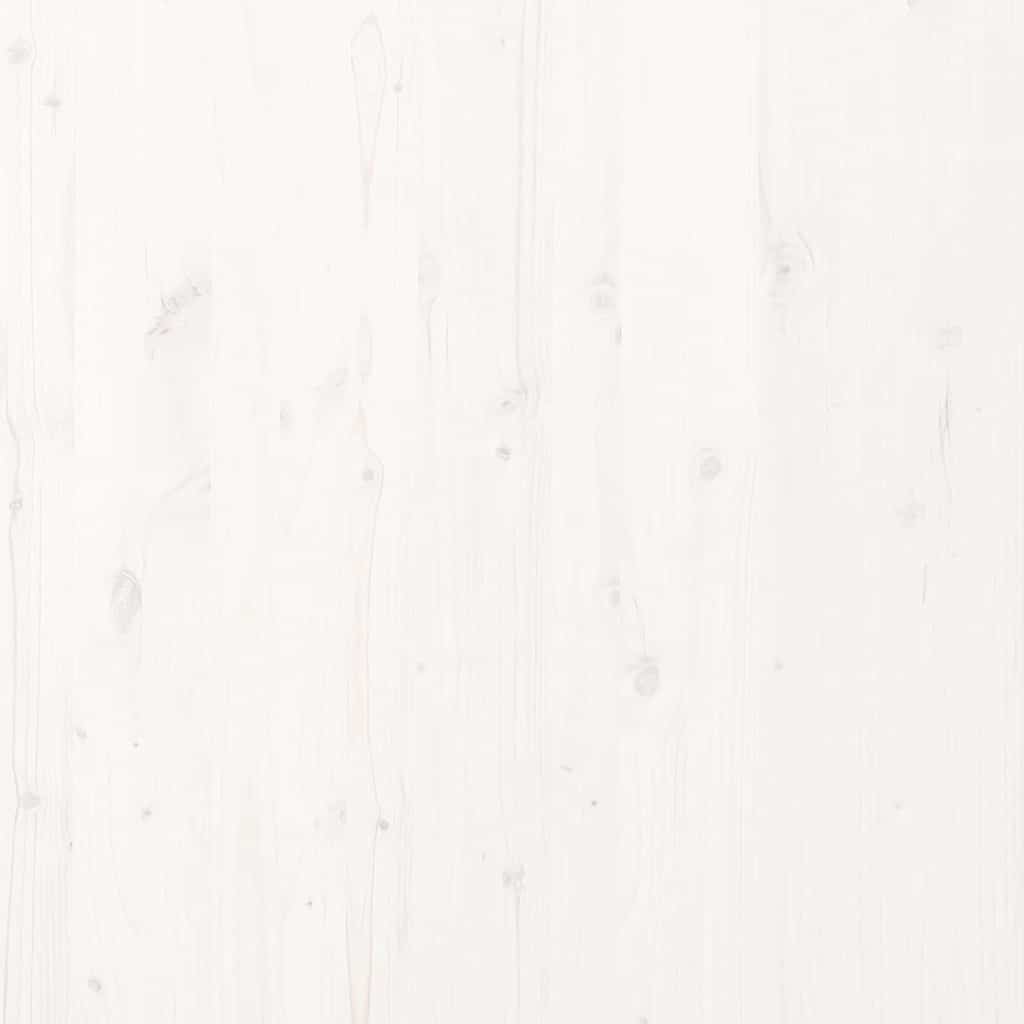 Bodenbettgestell Weiß 90 x 210 cm Massivholz Kiefer