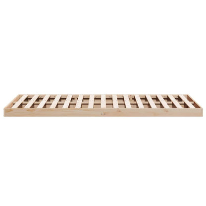 Bodenbettgestell Natur 160 x 210 cm Massivholz Kiefer