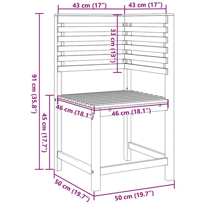 Gartenbänke Set 5 pcs Braun Akazie Massivholz
