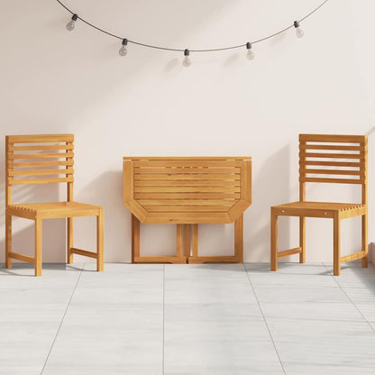Garten Bistro Set 3 pcs Braun Akazie Massivholz