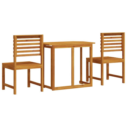 Garten Bistro Set 3 pcs Braun Akazie Massivholz