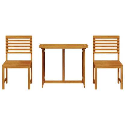 Garten Bistro Set 3 pcs Braun Akazie Massivholz