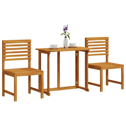 Garten Bistro Set 3 pcs Braun Akazie Massivholz