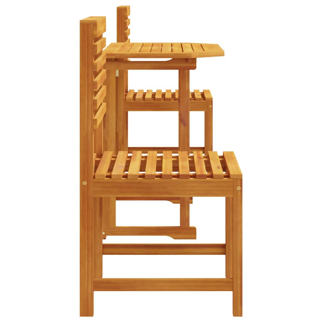 Garten Bistro Set 3 pcs Braun Akazie Massivholz