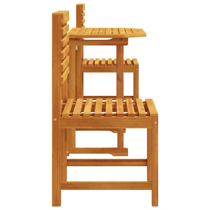 Garten Bistro Set 3 pcs Braun Akazie Massivholz