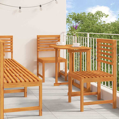 Garten Bistro Set 6 pcs Braun Akazie Massivholz
