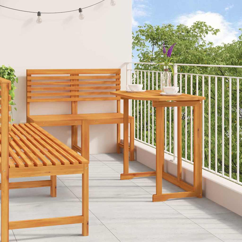 Garten Bistro Set 5 pcs Braun Akazie Massivholz